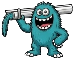 Monster Gutters mascot