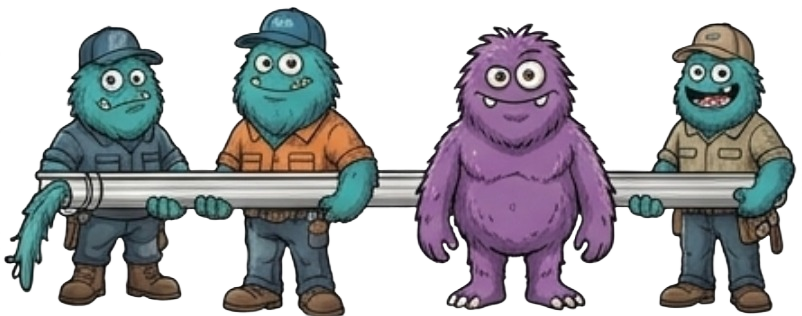Monster Gutters Workers Team